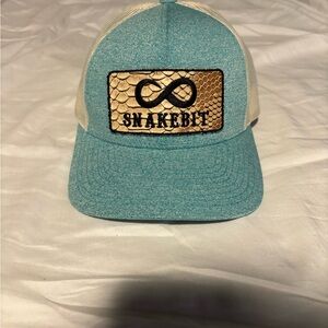 Blue and Tan Snakebit Trucker Hat
